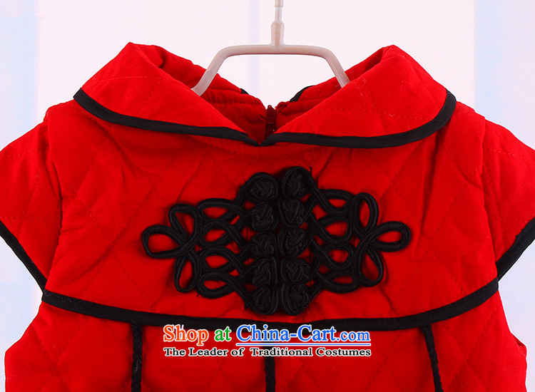 Winter clothes girls New Year concert services thick cotton dress qipao folder child baby warm Tang Gown robe  5400 Red 110 pictures, prices, brand platters! The elections are supplied in the national character of distribution, so action, buy now enjoy more preferential! As soon as possible.