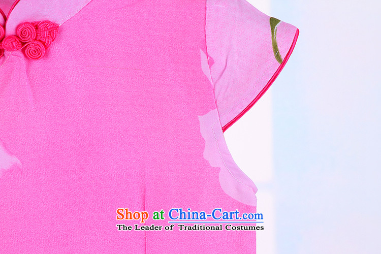 The Girl Child by 2015 the new summer qipao cheongsam dress children pure cotton guzheng pieces will spend  140 pictures 4004 Skirt Pink, prices, brand platters! The elections are supplied in the national character of distribution, so action, buy now enjoy more preferential! As soon as possible.