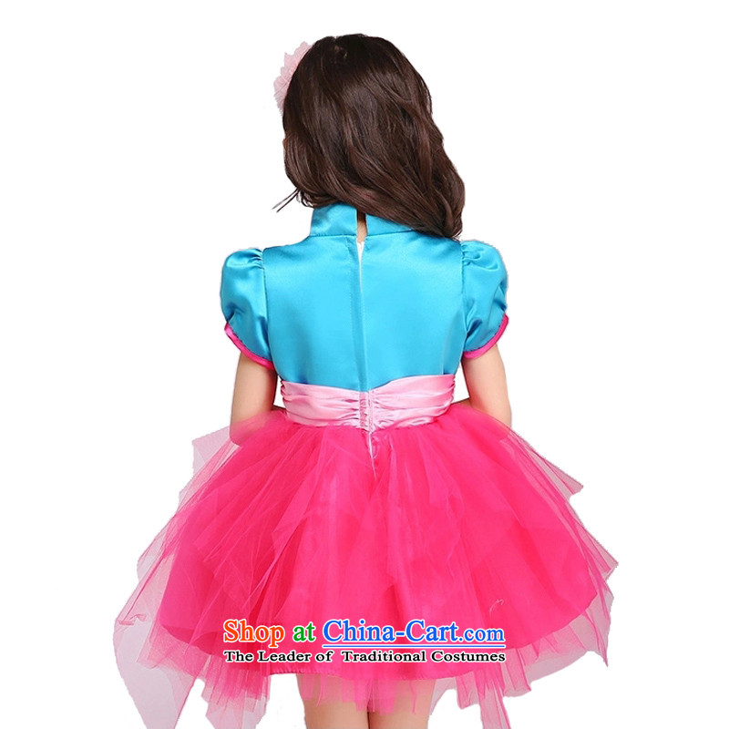Adjustable leather case package children dress princess skirt flower girl 5 dress small wedding girls snow white dress will adjust the picture color 150cm, leather case package has been pressed shopping on the Internet