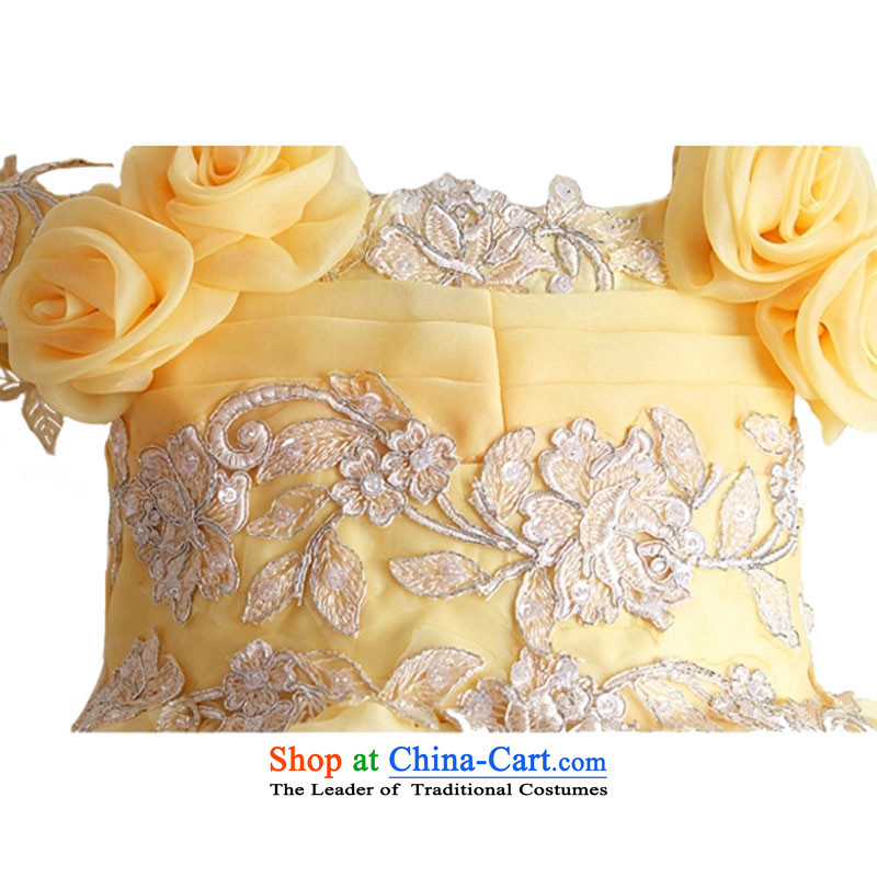 Adjustable leather case package girls dress skirt Princess Services Cinderella dress snow white yellow leather package has been pressed to 150cm, shopping on the Internet