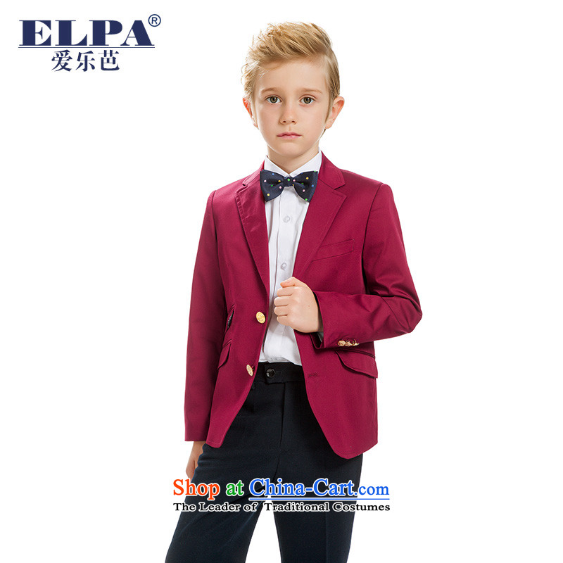 The fall of the new medium ELPA2015 Girls Boys flower girl children dress will suit jacket NXB0034D small red 175