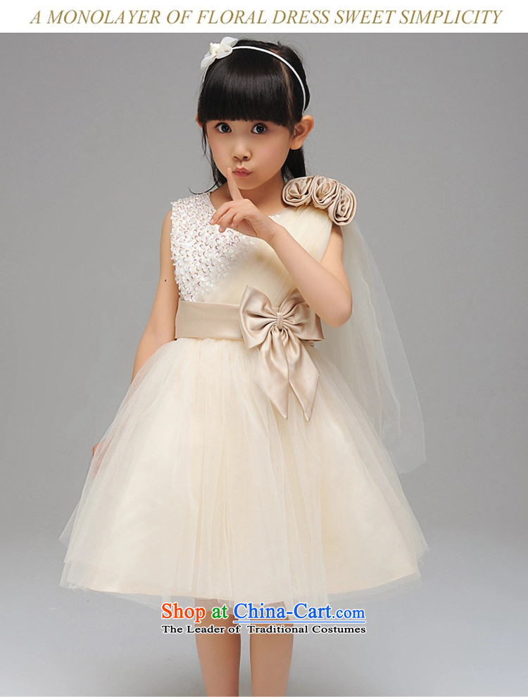 Children temperament single Beveled Shoulder girls dresses Korean version manually staple Pearl Flower Girls dress princess' skirts apricot 140 pictures, prices, brand platters! The elections are supplied in the national character of distribution, so action, buy now enjoy more preferential! As soon as possible.