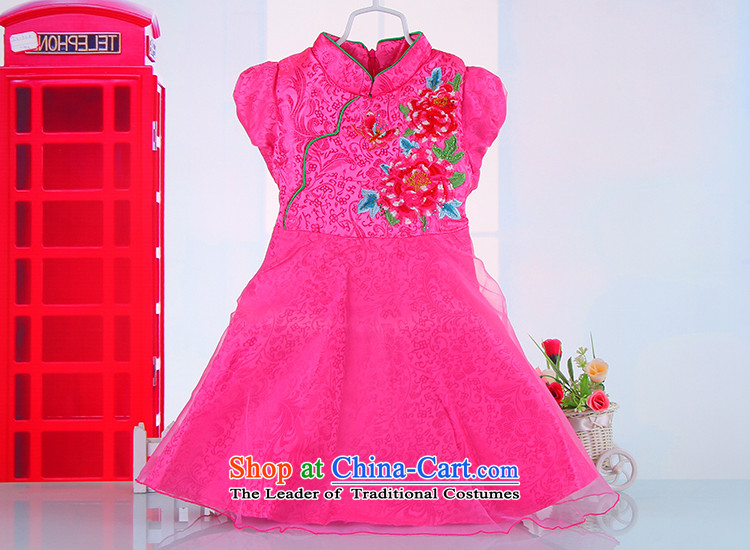 Children cheongsam dress girls summer bon bon Red Dress Tang dynasty princess suits bon bon skirt 61 guzheng will pink 120 pictures, prices, brand platters! The elections are supplied in the national character of distribution, so action, buy now enjoy more preferential! As soon as possible.