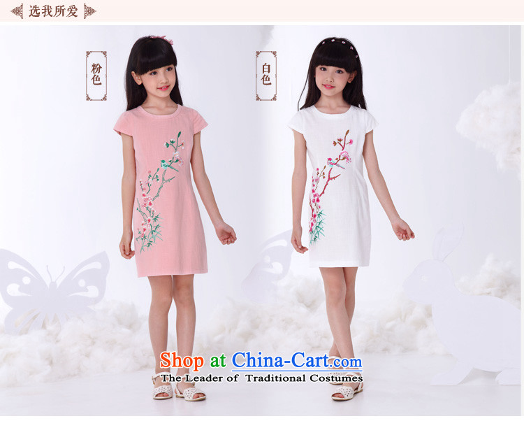 The Burkina found new children's wear 2015 short-sleeved qipao summer, children of pure cotton girls cheongsam dress round-neck collar Tang loading white 160 yards picture, prices, brand platters! The elections are supplied in the national character of distribution, so action, buy now enjoy more preferential! As soon as possible.