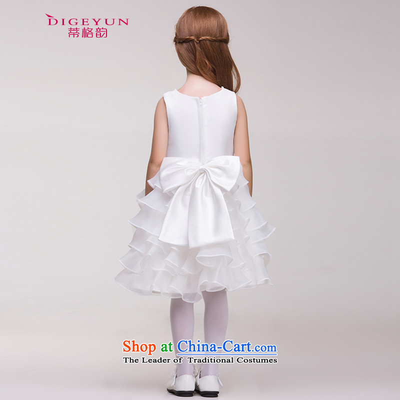 The following children dress skirt Korean Princess skirt girls birthday short skirt wedding flower girls dress bon bon skirt the TPLF 120 white summer (DIGEYUN) , , , shopping on the Internet