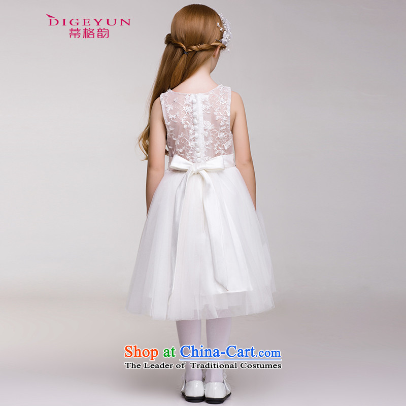 The following children dress skirt Korean Princess skirt girls show dress skirt Flower Girls wedding dress bon bon summer white 150, the TPLF DIGEYUN () , , , shopping on the Internet