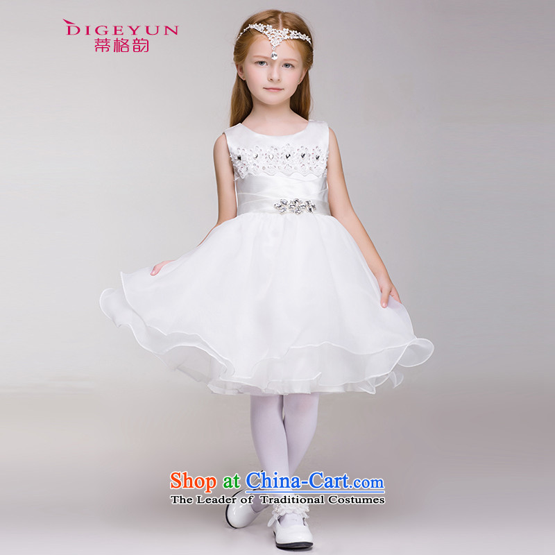 The following children Korean style bright drill dress Princess Skirt 61 will girls wedding dress Flower Girls bon bon skirt white on the TPLF 150 (DIGEYUN) , , , shopping on the Internet