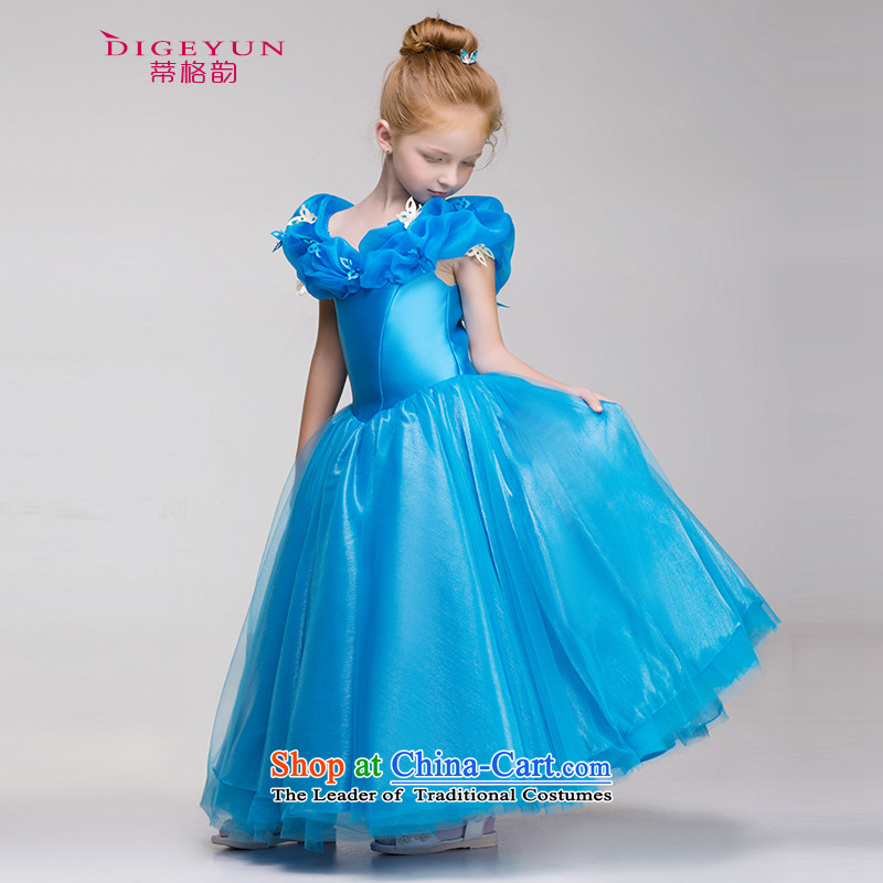 The following girls dress Cinderella Princess skirt flower girl children 61 will bon bon skirt the TPLF 120 blue summer (DIGEYUN) , , , shopping on the Internet