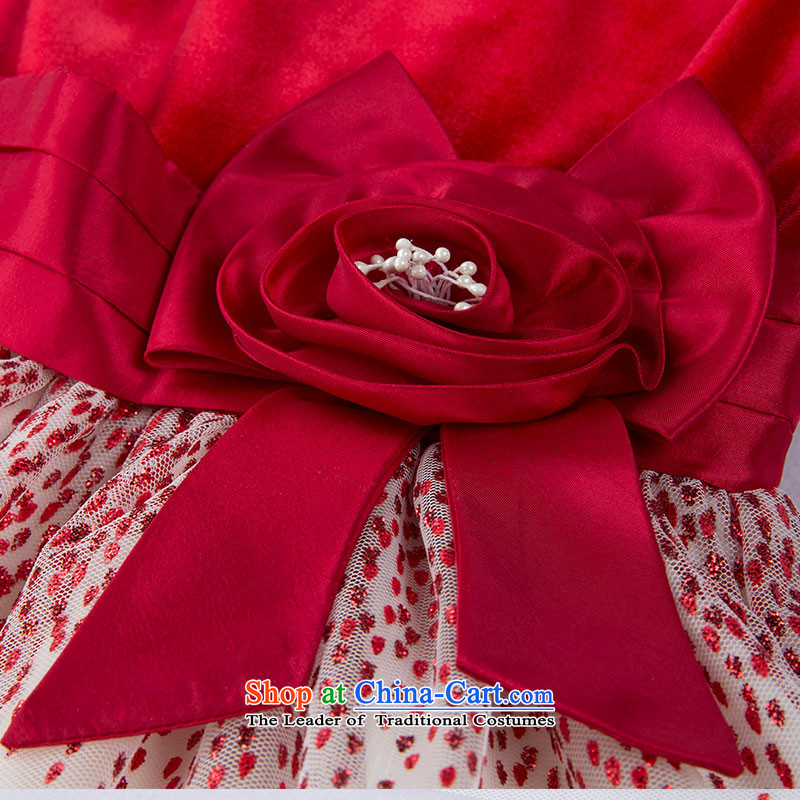 Love of Ko Yo children dress skirt Flower Girls dress girls princess skirt bon bon skirt red wedding dress small moderator will love of 160 Red Ko Yo (I natural angel shopping on the Internet has been pressed.