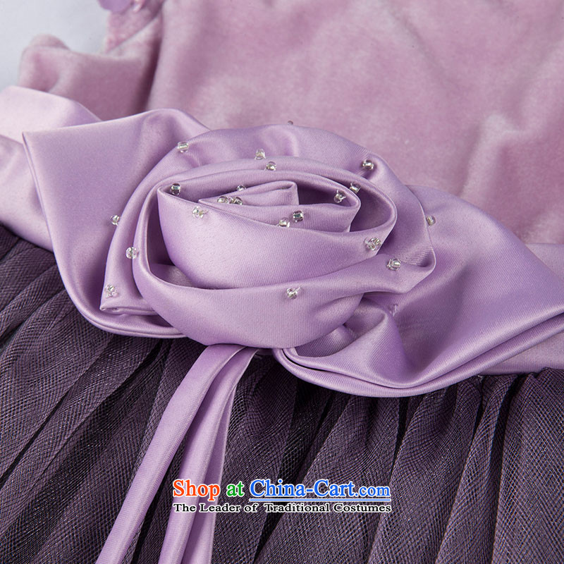 Love of Ko Yo children dress skirt princess skirt girls Flower Girls Wedding Dress Flower Girls dresses purple (not included) 140 love of the gloves Ko Yo (I natural angel shopping on the Internet has been pressed.