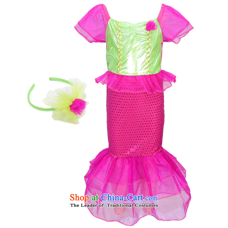 Fantasy Halloween costume party kindergarten girls show apparel theatrical performances services photography dresses Mermaid Princess skirt mermaid 120cm7-8 code, a party (magikparty) , , , shopping on the Internet