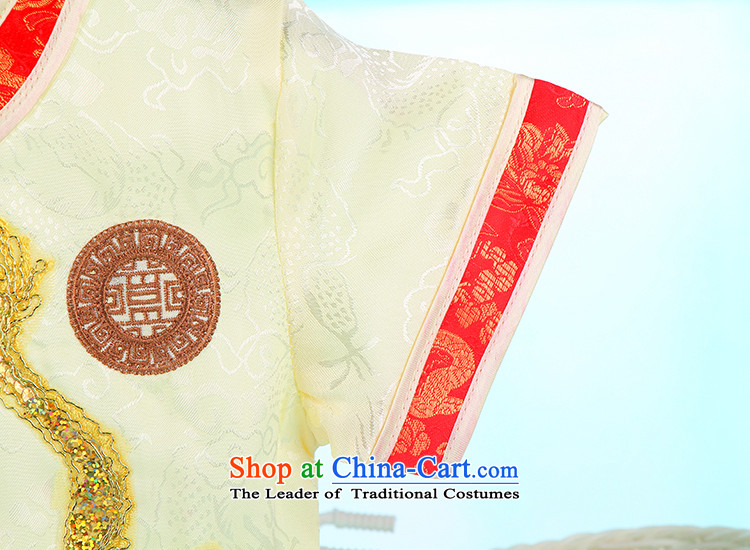 The spring and summer of Tang Dynasty BABY CHILDREN kindergarten will replace Tang baby is one month old hundreds amanome age dress 4679 imported from pale yellow 100 pictures, prices, brand platters! The elections are supplied in the national character of distribution, so action, buy now enjoy more preferential! As soon as possible.