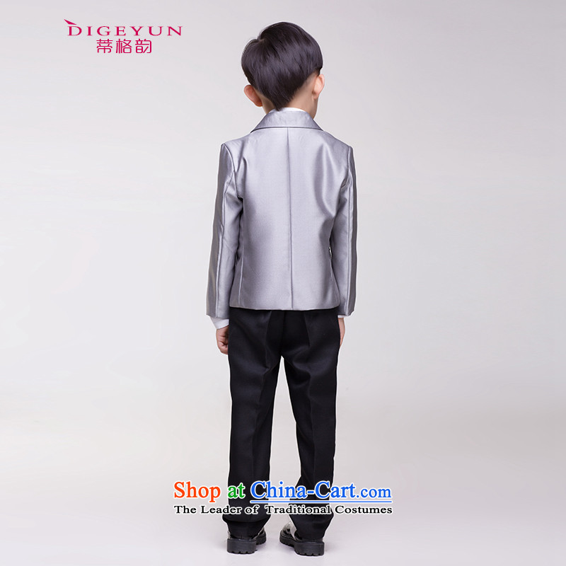 The following children dress school costumes and packaged Flower Girls moderator show services of 150, silver gray (DIGEYUN) , , , shopping on the Internet