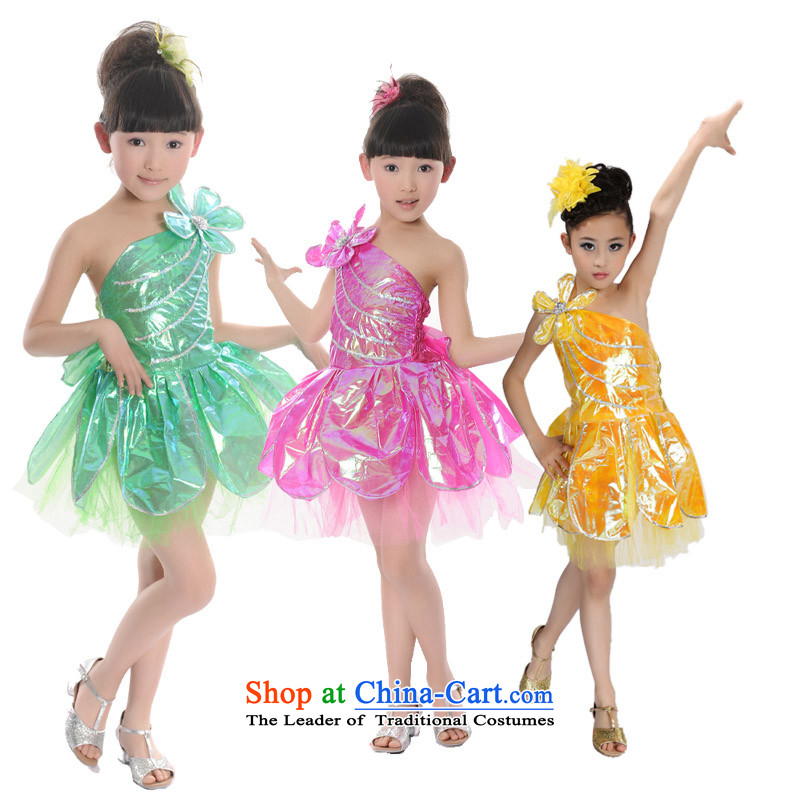 Children Dance dress girls ballet skirt early childhood slips show services TZ5108-0121 yellow 160CM,POSCN,,, shopping on the Internet