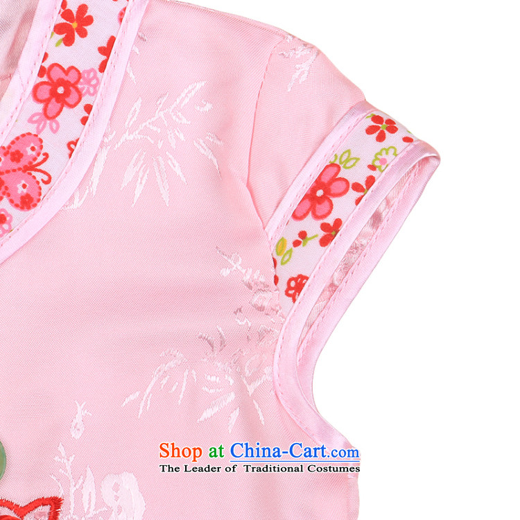 2015 new baby Tang Dynasty Package girls of early childhood short-sleeved shorts summer infant garment aged 1-2-3 4808 pink 100 pictures, prices, brand platters! The elections are supplied in the national character of distribution, so action, buy now enjoy more preferential! As soon as possible.