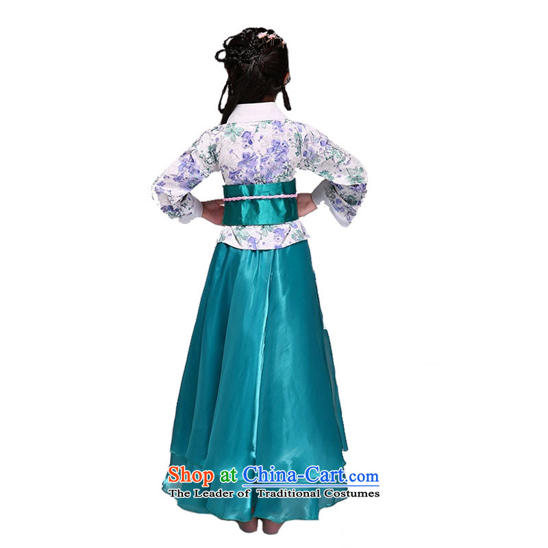 Adjustable leather case package children will start with the girl child classical Han-skirt guzheng stage costumes and green 150cm tall leather adjustable 145-155cm, recommended packages , , , shopping on the Internet