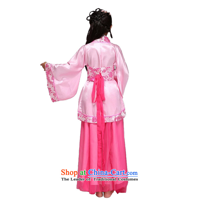 Adjustable leather case package children costume girls improved Han-track civil princess dress celebrate Children's Day stage costumes chiffon skirt pink 150cm tall leather adjustable 145-155cm, recommended packages , , , shopping on the Internet