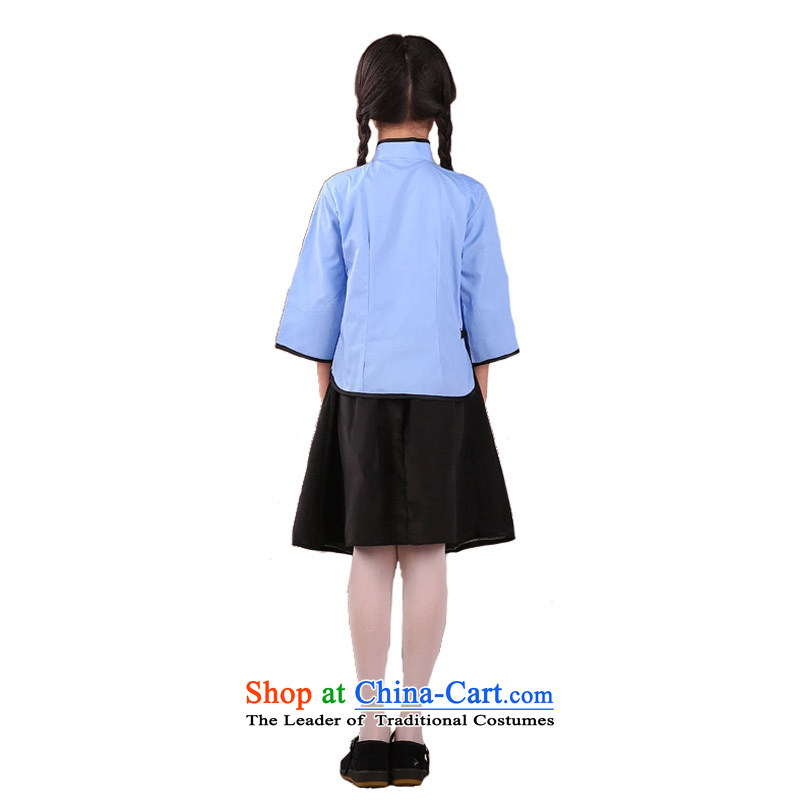 The Republic of Korea Air bag to package children costume clothing girls students with the 4 May Youth Apparel children will Blue 150cm tall leather adjustable 145-155cm, recommended packages , , , shopping on the Internet