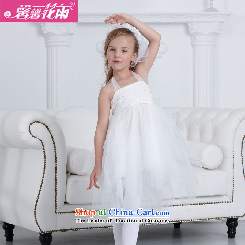 A bundle of autumn 2015 New Mail Christmas Xin carnation rain children moderator performances showing the service stage stylish piano princess skirt choral princess clothing promotion 140cm, white carnation rain , , , xin shopping on the Internet
