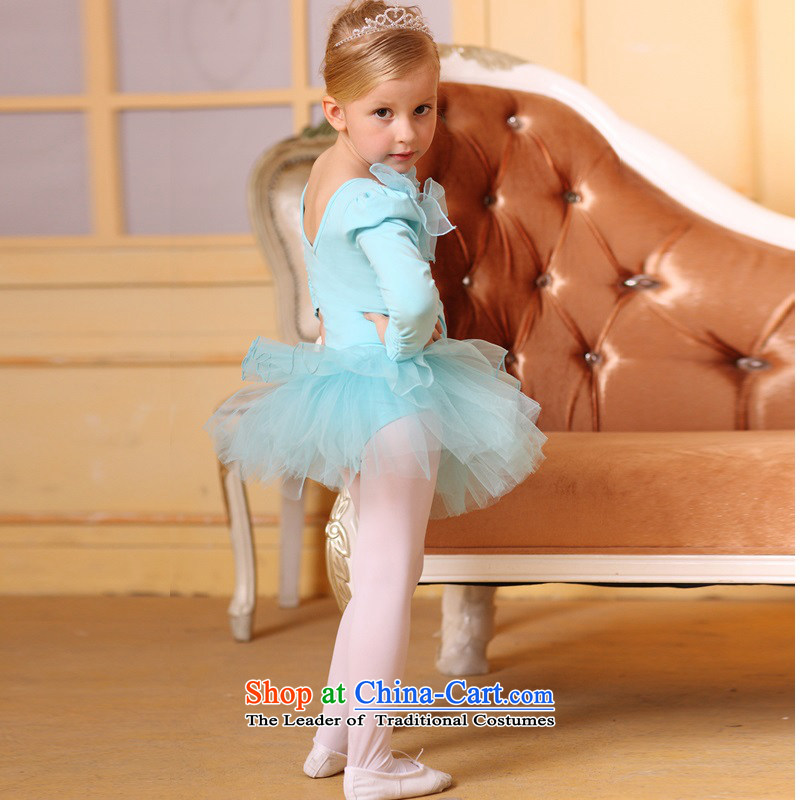 A package accepts the Carnation Rain Fall 2015 Christmas new children dance performances long-sleeved clothing girls ballet skirt practicing choral performances services such as map color life jackets department on charge 110cm(110cm 100-110), height reco