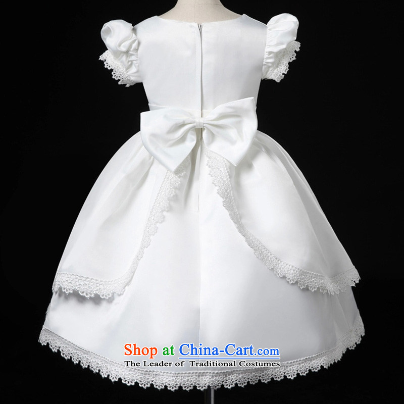 Purple wedding gown headquarters children dress girls spring and summer skirts lace lady Mrs flower children's wear skirts princess bon bon skirt to live piano music services TZ0217 (single dress white 14 yards) (recommendation 150-160cm), standing purple