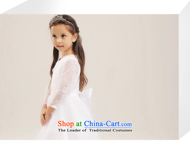 Purple wedding gown headquarters children wedding dress princess girls long tail lace engraving long-sleeved cuhk child long Flower Girls to dress will drag TZ0010 White (single) 14 yards (recommendation 150-160cm) height picture, prices, brand platters! The elections are supplied in the national character of distribution, so action, buy now enjoy more preferential! As soon as possible.