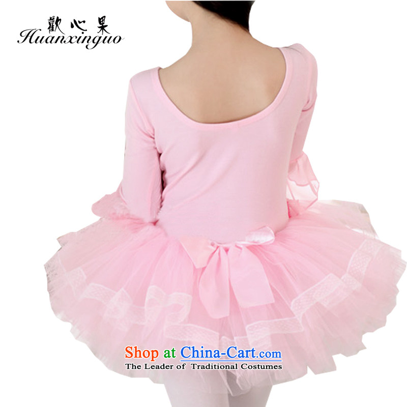 Win in pure cotton children fruit cuff dance services Girls fall, dance exercise clothing children ballet pink 120 cute HL-03 skirt fruit , , , shopping on the Internet