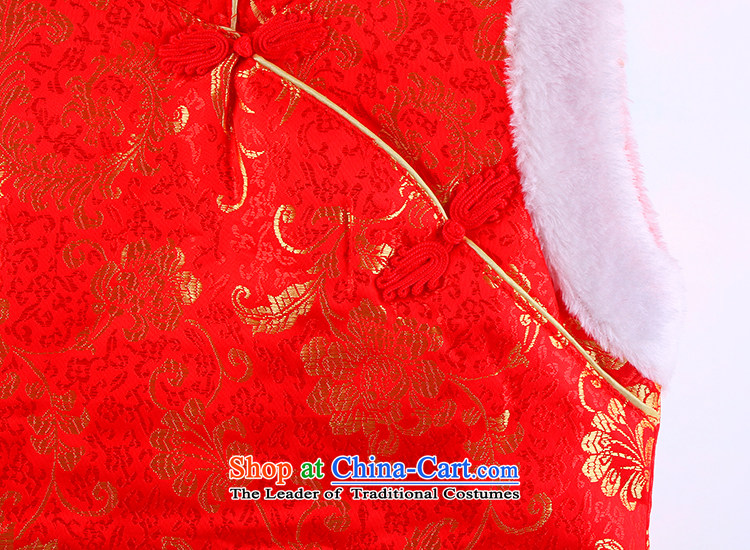 Tang dynasty children qipao girls of autumn and winter warm plus new year with lint-free baby clothes for winter skirt red 110 pictures, prices, brand platters! The elections are supplied in the national character of distribution, so action, buy now enjoy more preferential! As soon as possible.