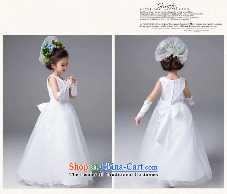 First headquarters wedding dresses girls dresses summer long silk yarn lei sleeveless irrepressible noble Flower Girls dress will children wedding dress TZ0165 Princess White (single) 10 yards (recommendation 130-140cm) height picture, prices, brand platters! The elections are supplied in the national character of distribution, so action, buy now enjoy more preferential! As soon as possible.