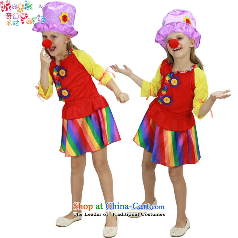 Schools for girls costumes birthday party party activities Dress Photography dresses girls motley Clown, Clown girls service skirt 130cm9-10 code, a party (magikparty) , , , shopping on the Internet