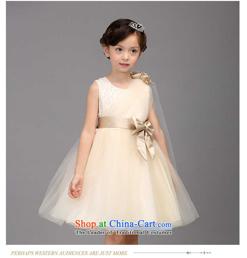  The new 2015 Birds Spirit Fall/Winter Collections children princess skirt long-sleeved girls dresses champagne color dress small girls bon bon dress summer long-sleeved Beveled Shoulder dress champagne color 150 is suitable for children of pictures, paras. 135-145 price, brand platters! The elections are supplied in the national character of distribution, so action, buy now enjoy more preferential! As soon as possible.
