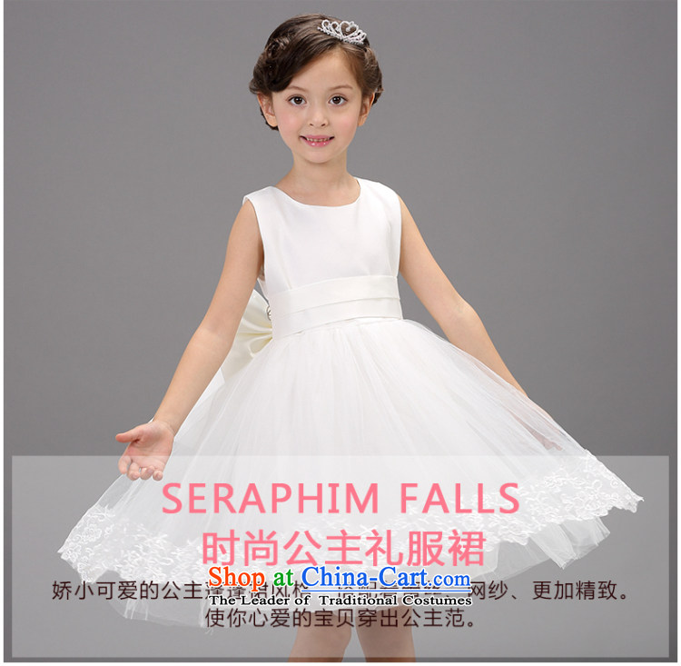 The spirit of the girl child and of children's wear under the 2015 Summer Princess skirts children dress bon bon Flower Girls white dress 8 Child 089 white CUHK sleeveless damask dress skirt 100 yards white suitable for children 85-95 picture, prices, brand platters! The elections are supplied in the national character of distribution, so action, buy now enjoy more preferential! As soon as possible.