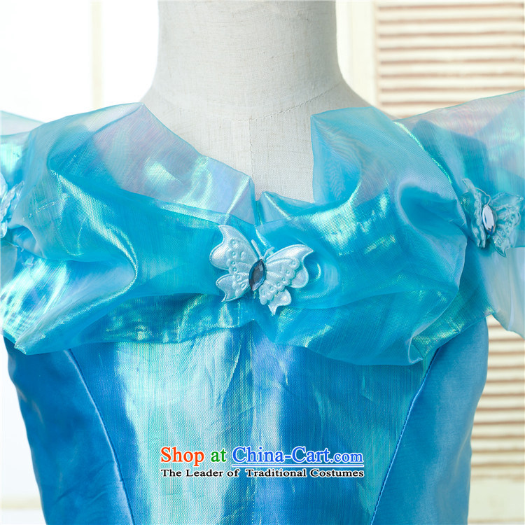 2015 Summer Cinderella dress skirt upscale princess skirt sin Opertti Princess skirt girls dresses Christmas costumes and dress skirt dance skirt blue dress + gloves wigs Four piece set 150 pictures, prices, brand platters! The elections are supplied in the national character of distribution, so action, buy now enjoy more preferential! As soon as possible.