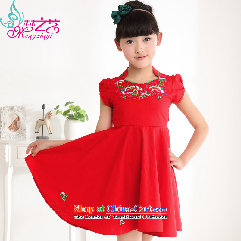 The dream girl children arts cheongsam cheongsam dress 2015 new summer children's wear small girls China wind large girls summer MZY-0309 baby red hangtags 140 recommendations 130 to 140cm tall, Dream Arts , , , shopping on the Internet