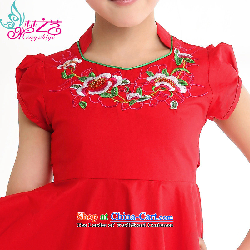 The dream girl children arts cheongsam cheongsam dress 2015 new summer children's wear small girls China wind large girls summer MZY-0309 baby red hangtags 140 recommendations 130 to 140cm tall, Dream Arts , , , shopping on the Internet