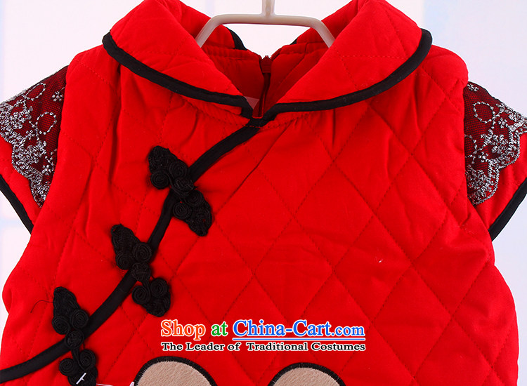 Winter new girls thick warm outdoor Tang dynasty qipao girls New Year pure cotton qipao red 110 pictures, prices, brand platters! The elections are supplied in the national character of distribution, so action, buy now enjoy more preferential! As soon as possible.