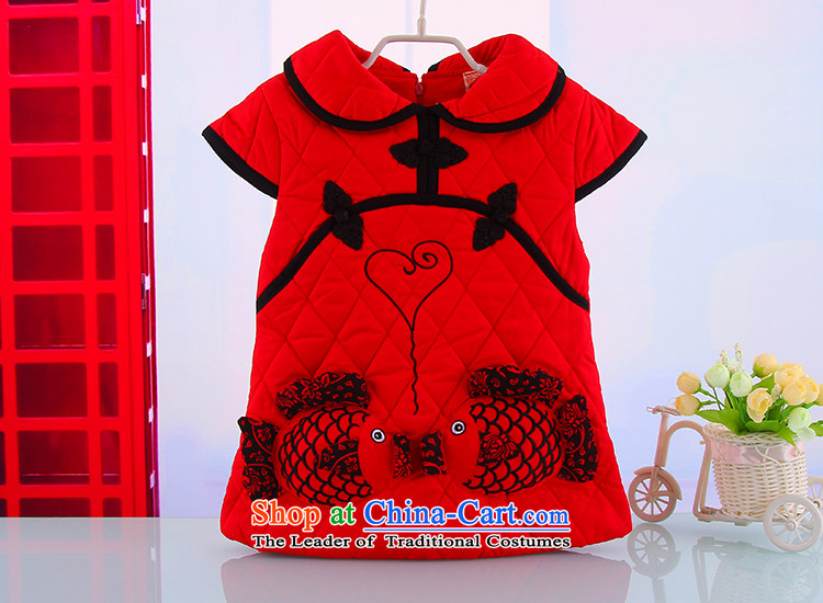 Winter girls Tang Gown cheongsam dress children qipao CUHK child winter Tang dynasty little girl winter) Red 80 pictures, qipao price, brand platters! The elections are supplied in the national character of distribution, so action, buy now enjoy more preferential! As soon as possible.