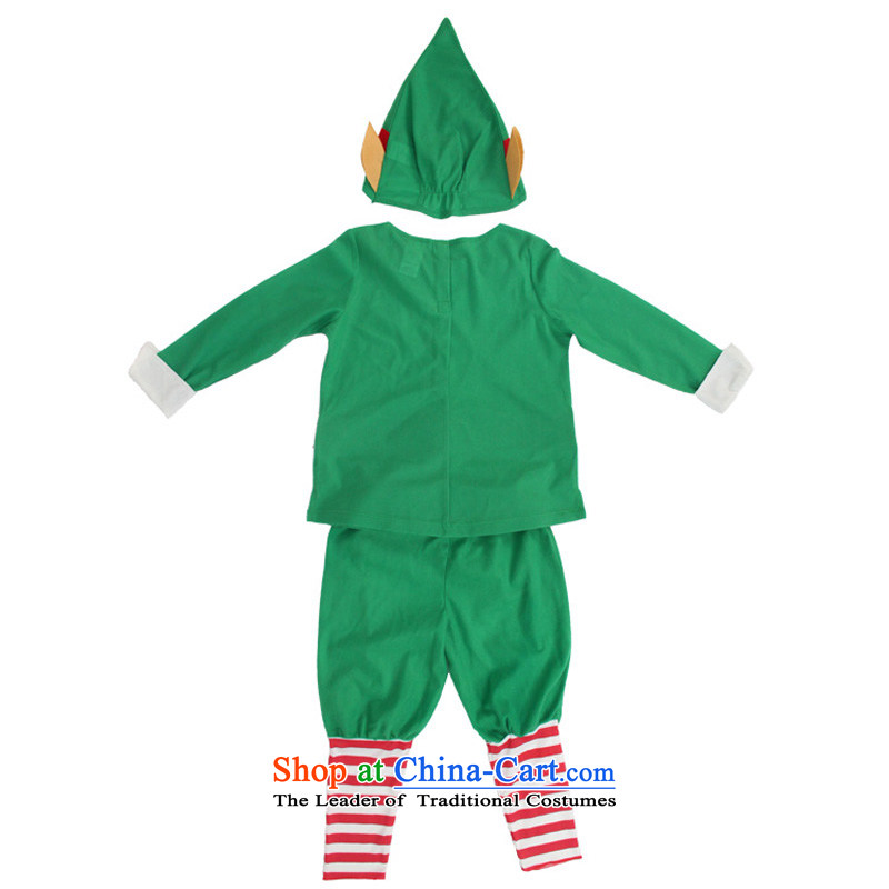 Fantasy Party Christmas clothing school performance apparel package Christmas Santa Claus serving small Green Goblin Goblin 130cm9-10 small green code, a party (magikparty) , , , shopping on the Internet