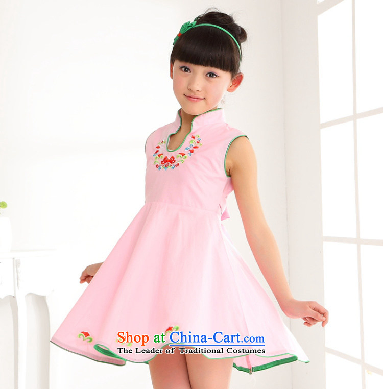 Dream arts children Tang dynasty qipao female summer pure cotton qipao new children's wear skirts 2015 Summer girls MZY-0310 qipao rose hangtags 140 130 to 140cm tall for pictures, prices, brand platters! The elections are supplied in the national character of distribution, so action, buy now enjoy more preferential! As soon as possible.