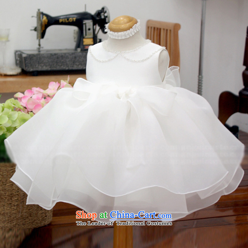 Custom branded children's wear Korean hanakimi high-end new Children's dress skirt Flower Girls Princess skirt to live piano music bon bon skirt K15070 m White 7-12 (flower 12t/150cm, delivery hanakimi) , , , shopping on the Internet