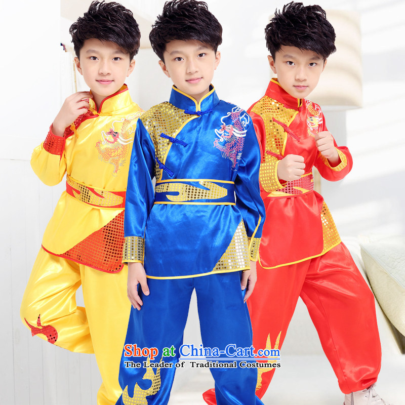 Load New children fall costumes boy martial arts service pack girl child care kung fu folk dances of the blue 150, Hyun-era (xuanshidai) , , , shopping on the Internet
