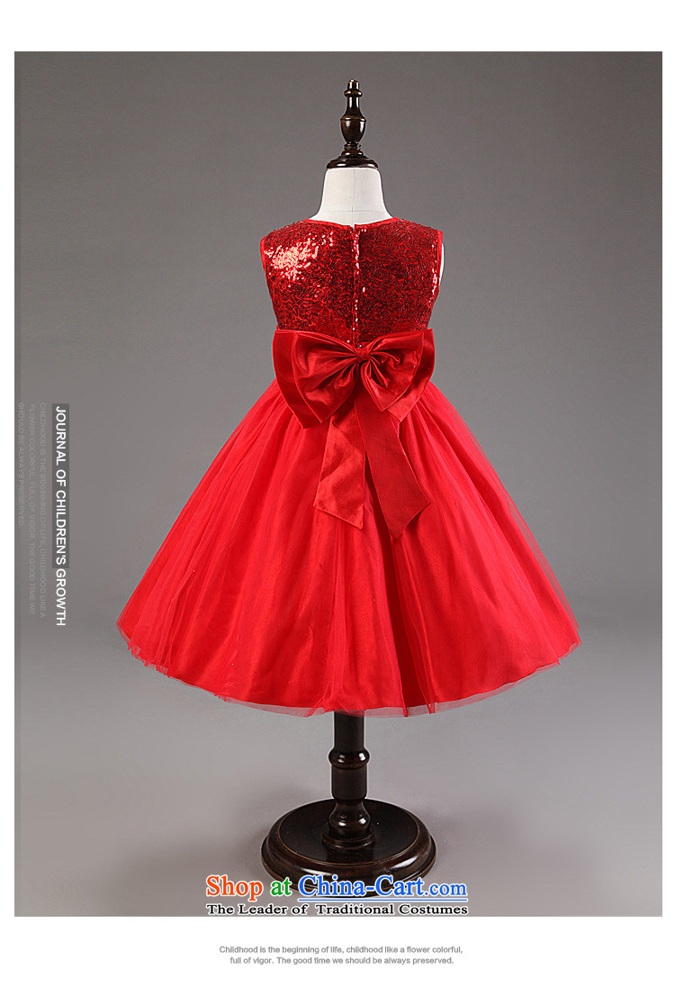 Children's Wear Korean Bow Tie dresses girls princess dresses on small pieces of red 130cm photo dresses, prices, brand platters! The elections are supplied in the national character of distribution, so action, buy now enjoy more preferential! As soon as possible.