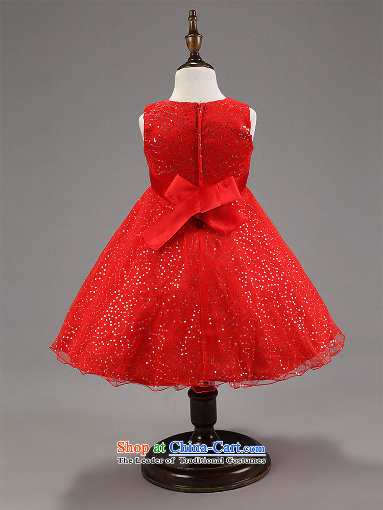 2015 new stamp Korean summer solid color dresses girls princess skirt red 130cm photo, prices, brand platters! The elections are supplied in the national character of distribution, so action, buy now enjoy more preferential! As soon as possible.