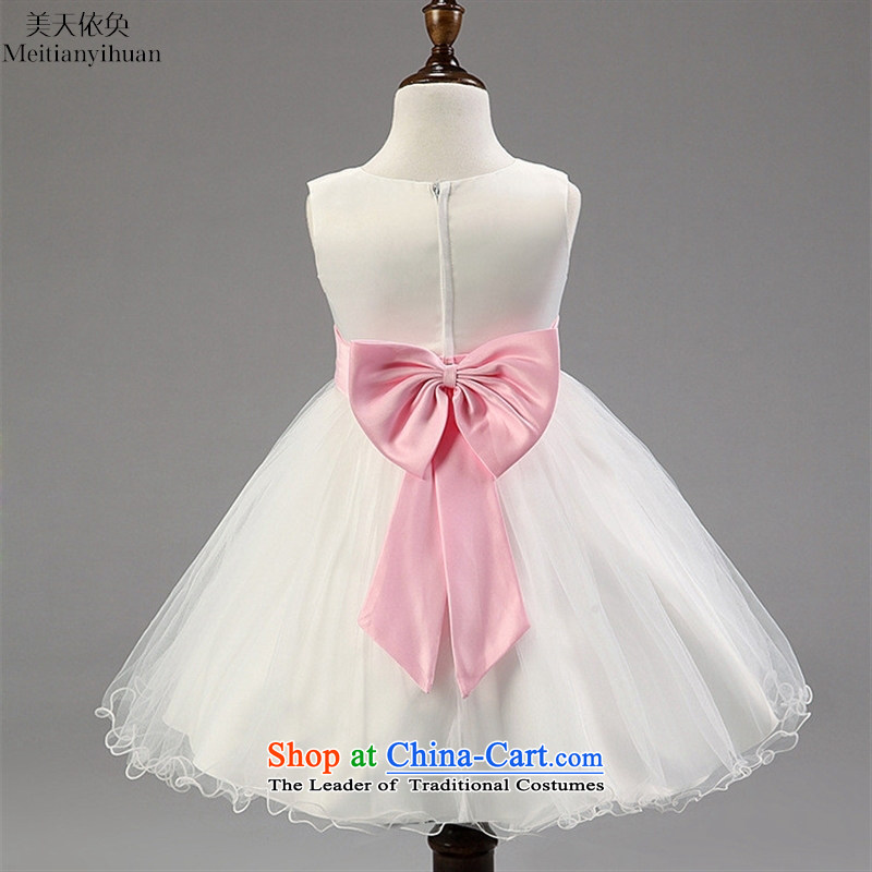 The new European and American Girl dresses waist Flower Princesses skirt noble dress skirt 130cm, red us days of children's wear under the Food (meitianyihuan) , , , shopping on the Internet