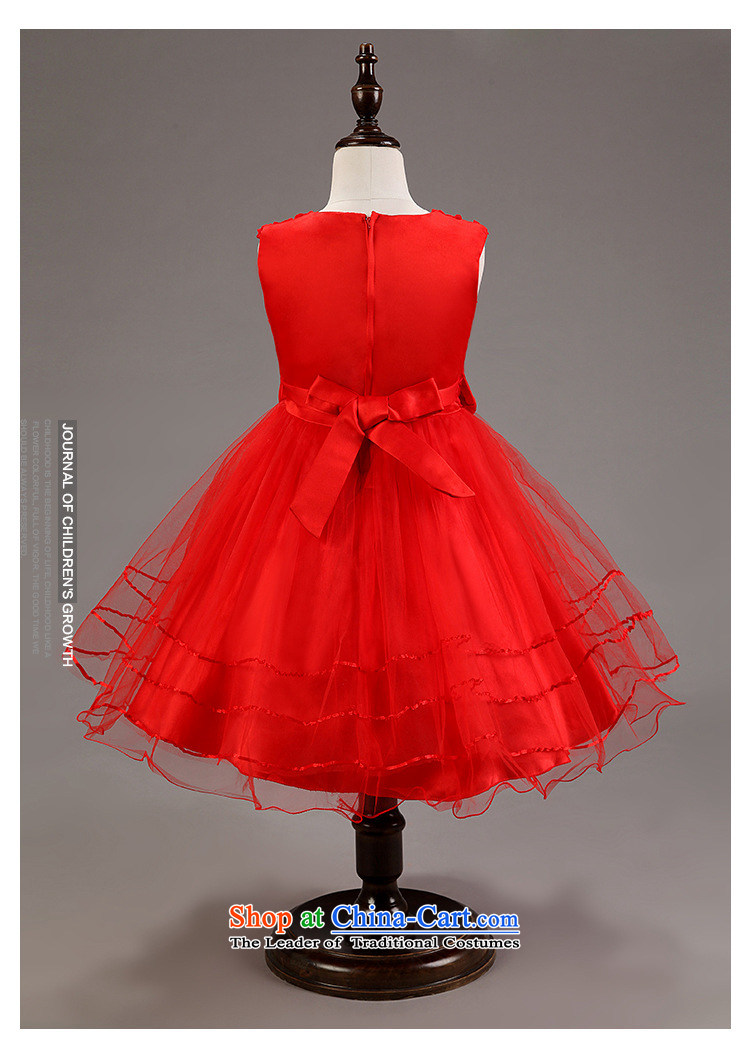 The new children's wear sleeveless Flower Girls dress girl children bow tie dresses red 130cm photo, prices, brand platters! The elections are supplied in the national character of distribution, so action, buy now enjoy more preferential! As soon as possible.