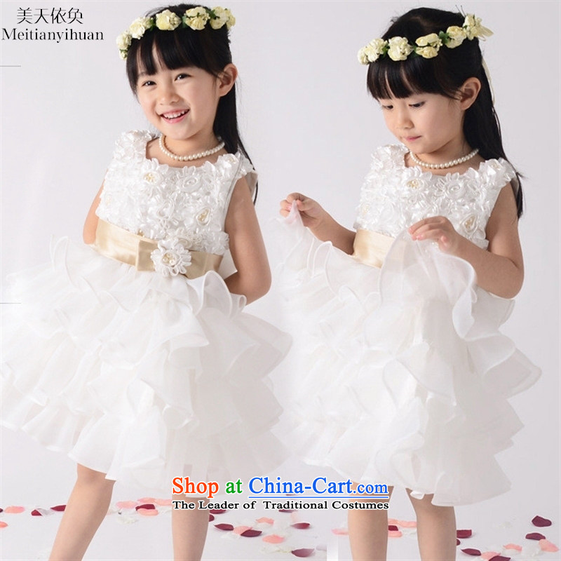 2015 Korean girls princess skirt roses bow tie girls pink dresses and in accordance with the discussion day 130cm, (meitianyihuan) , , , shopping on the Internet