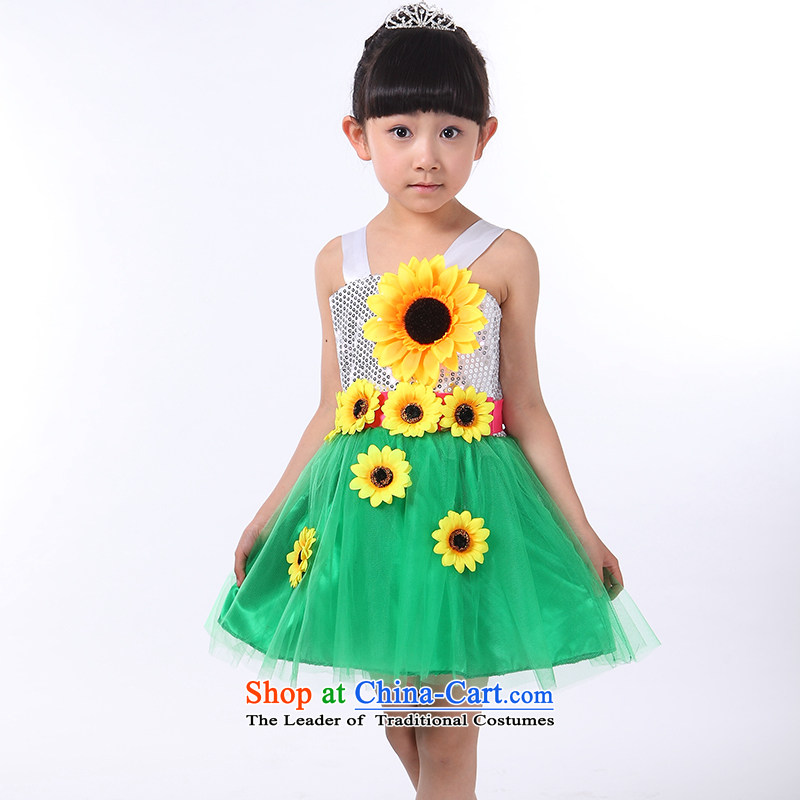61. Children costumes girls of early childhood services Costume Dance children on chip sunflower yellow 150, Hyun will era (xuanshidai) , , , shopping on the Internet