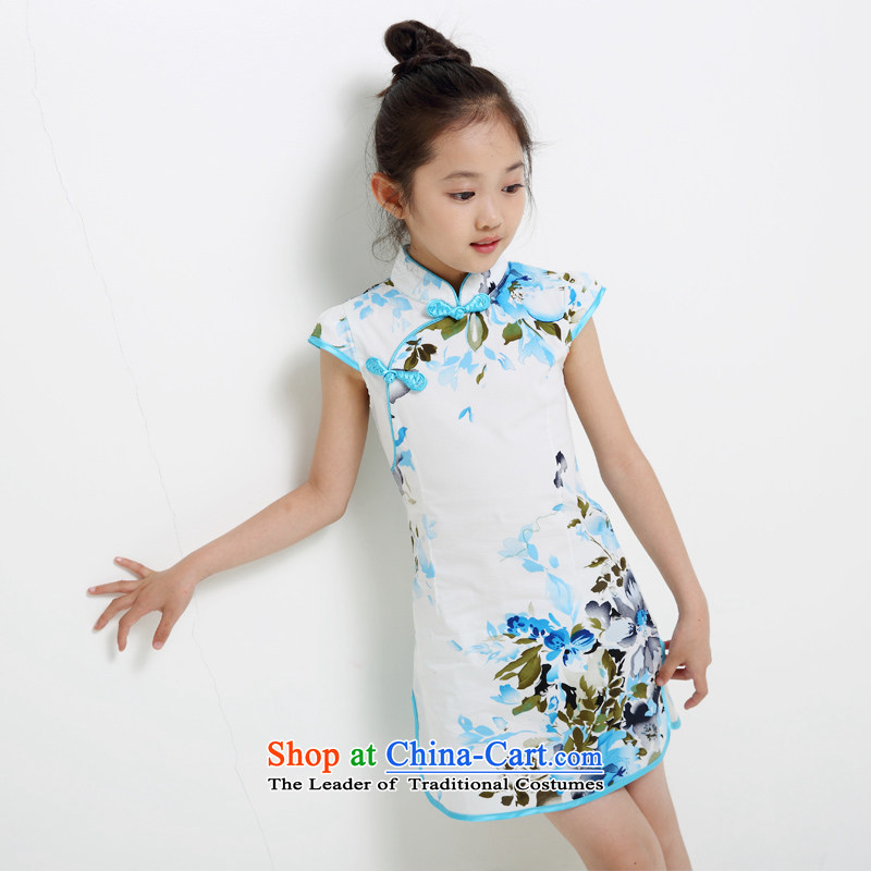 China wind children girls qipao qipao skirt Tang dynasty women 2015 Summer baby new summer short-sleeved clothes dresses new products map color 2 160 small a number of times (xuanshidai Hyun) , , , shopping on the Internet