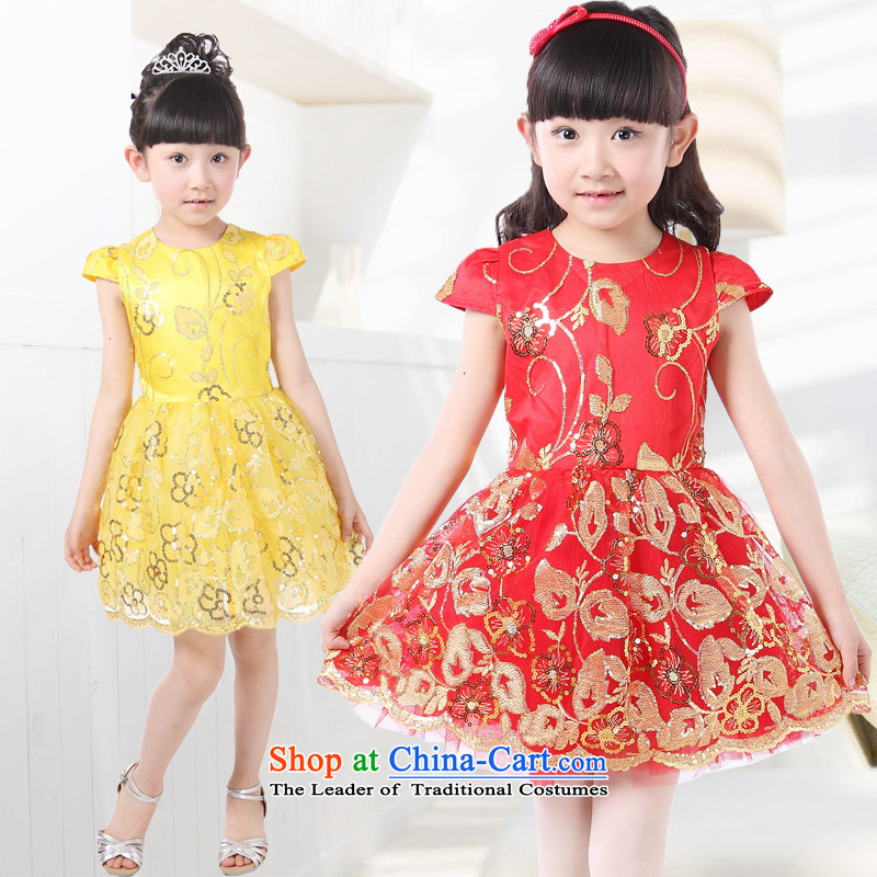 2015 children will girls bon bon skirt summer concert services little princess skirt new magenta 140 Hyun era (xuanshidai) , , , shopping on the Internet