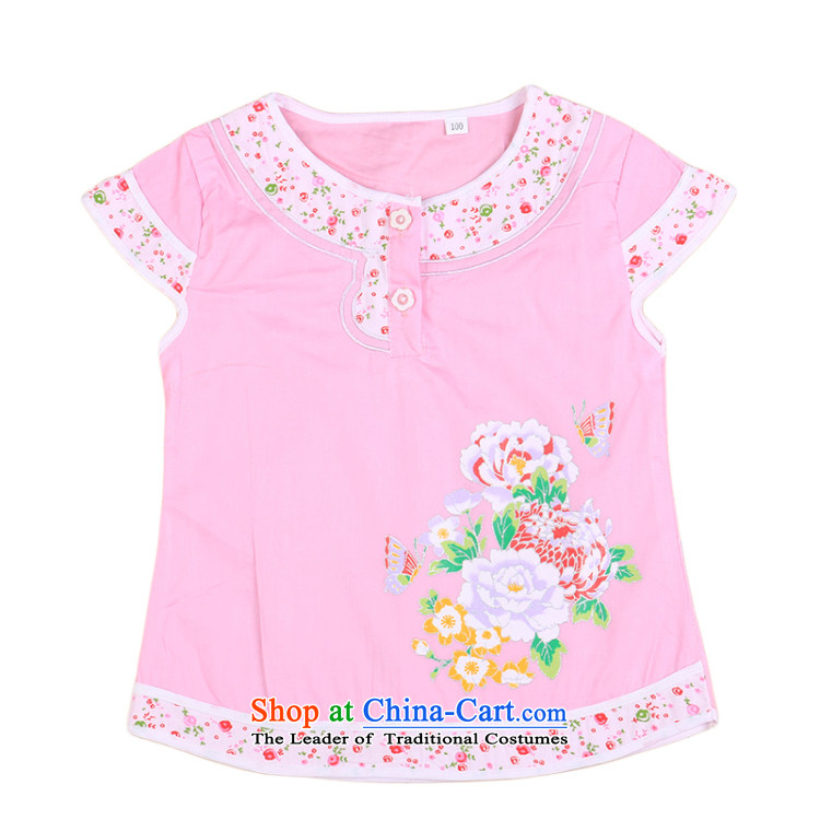 Tang Dynasty female babies children age summer sleeveless + shorts brocade coverlets Birthday holiday dress small children's wear pink 110cm, pictures infant 4810, prices, brand platters! The elections are supplied in the national character of distribution, so action, buy now enjoy more preferential! As soon as possible.